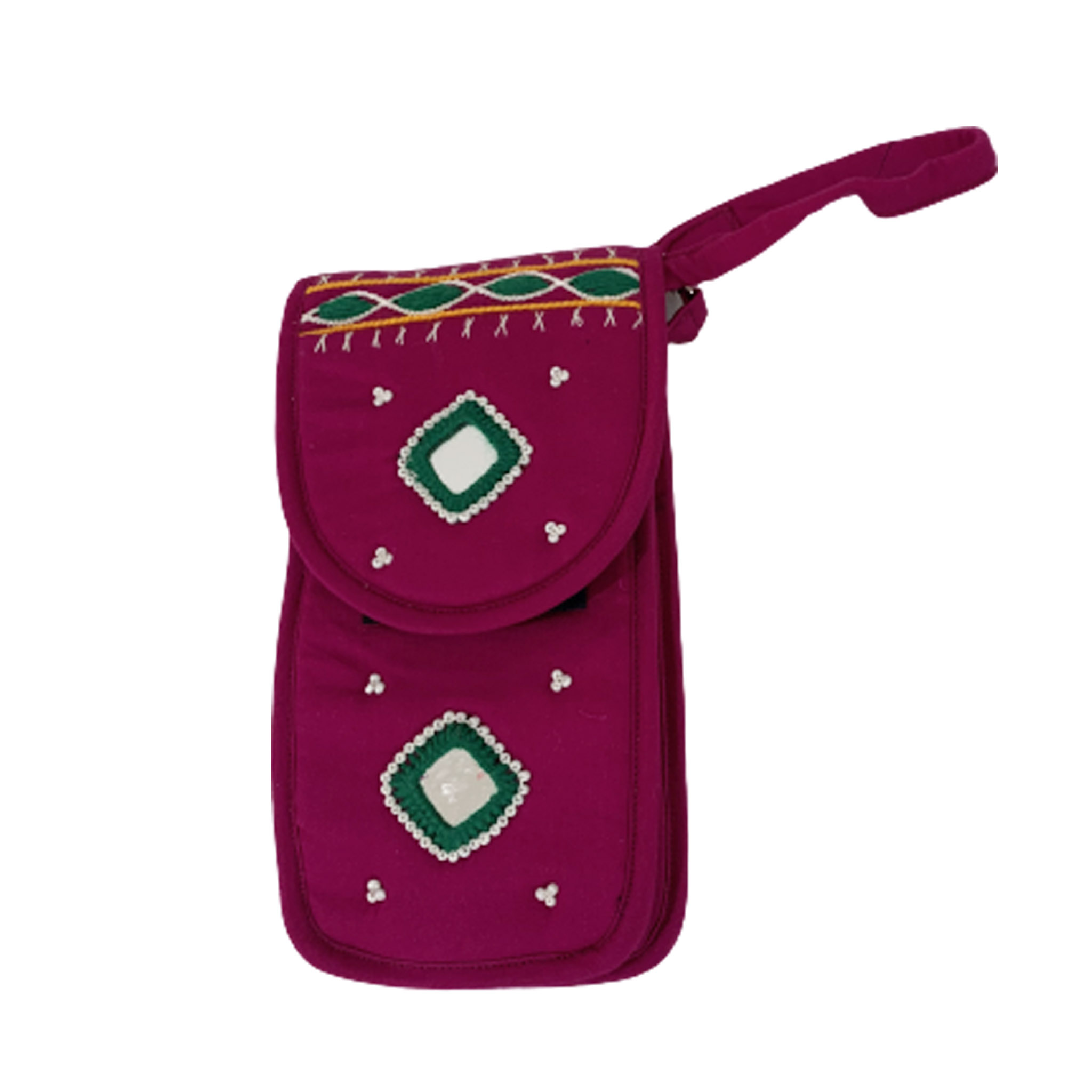 Cell Phone Pouch Shoulder String - Pink